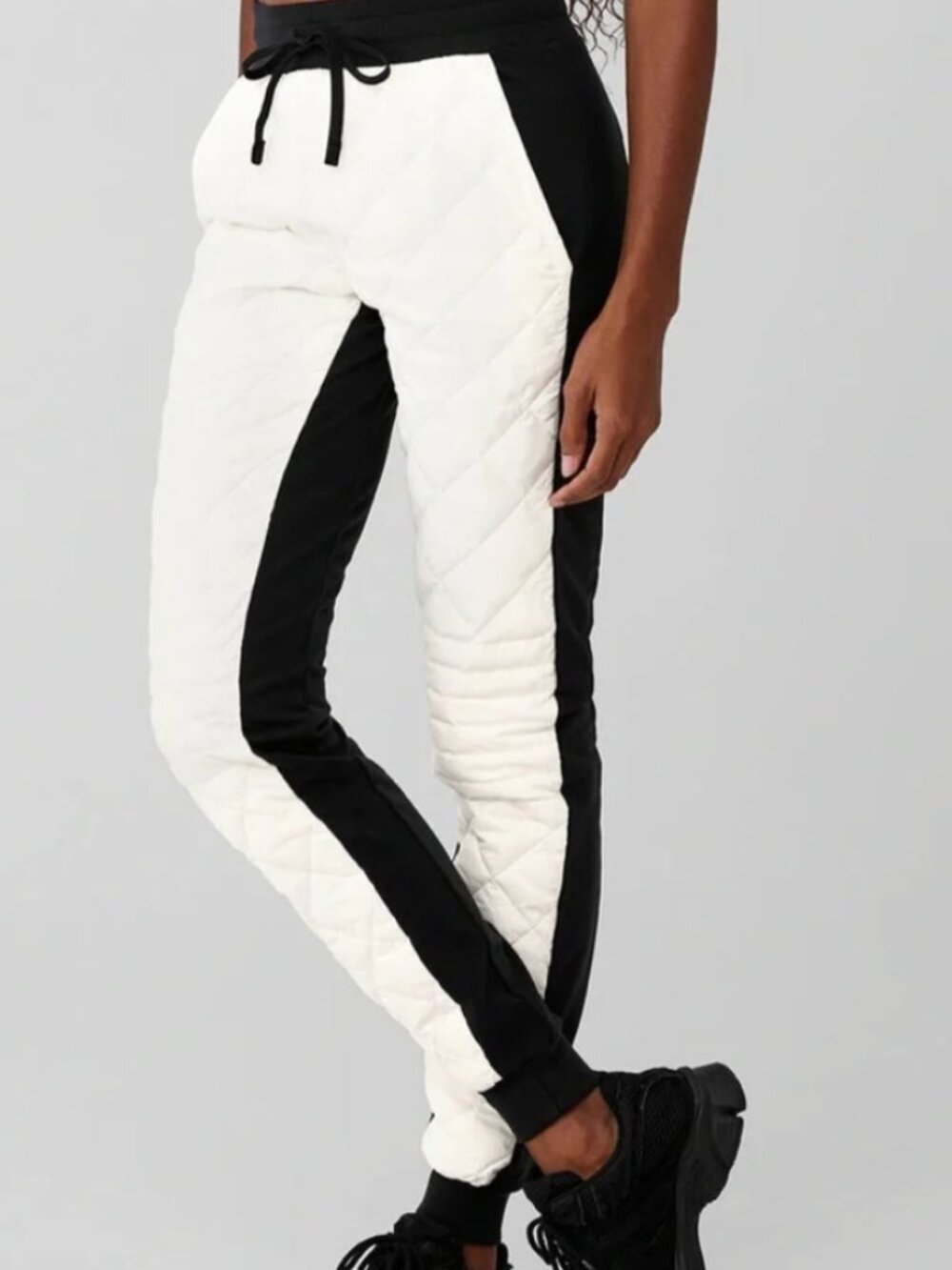 💜 ALO Airbrush Winter Warm High-Waist Moto Puffer Pant 💜